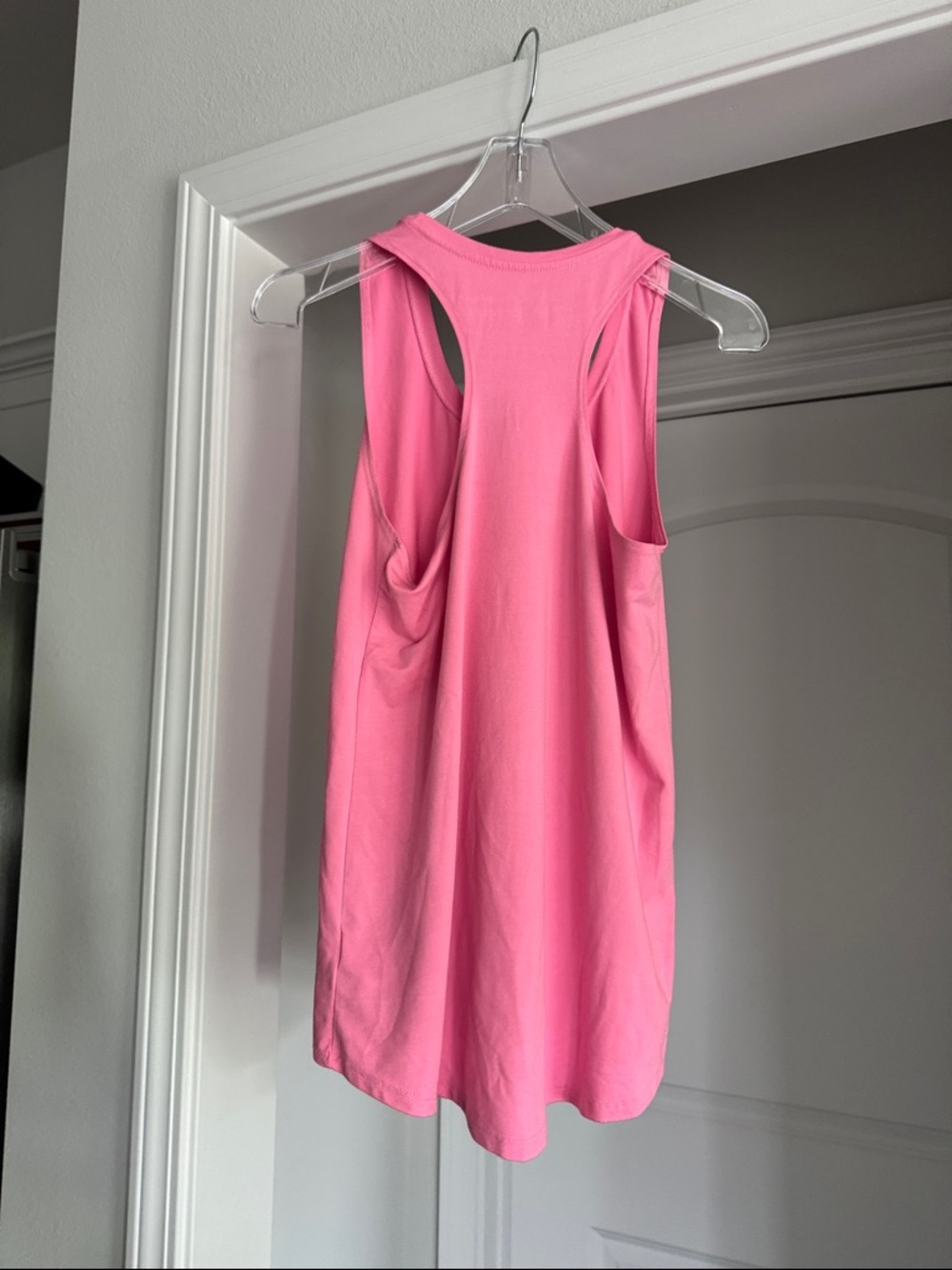 Women’s Barbie Light Pink Racerback Tank Top - Picture 2 of 3